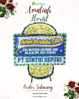 Papan Bunga Duka di Sukoharjo