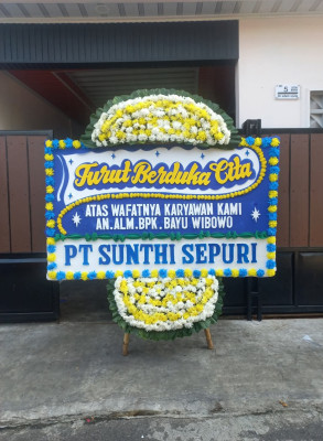 Papan Bunga Duka di Sukoharjo